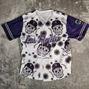 Colorado Rockies Jersey‎ Adult XL Los Rockies 2024 Roberto Clemente Day Giveaway